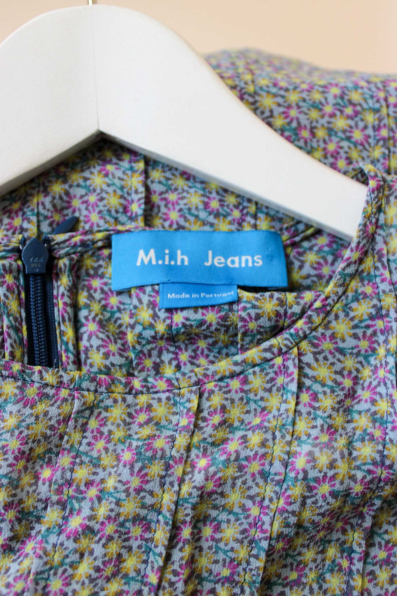 MIH JEANS Ditsy Floral Long Sleeve Silk Maxi Dress Size M