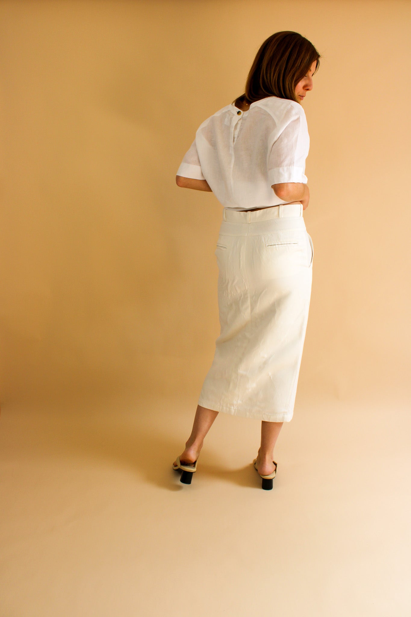 RAEY Midi Front Slit Pencil Skirt Size 8