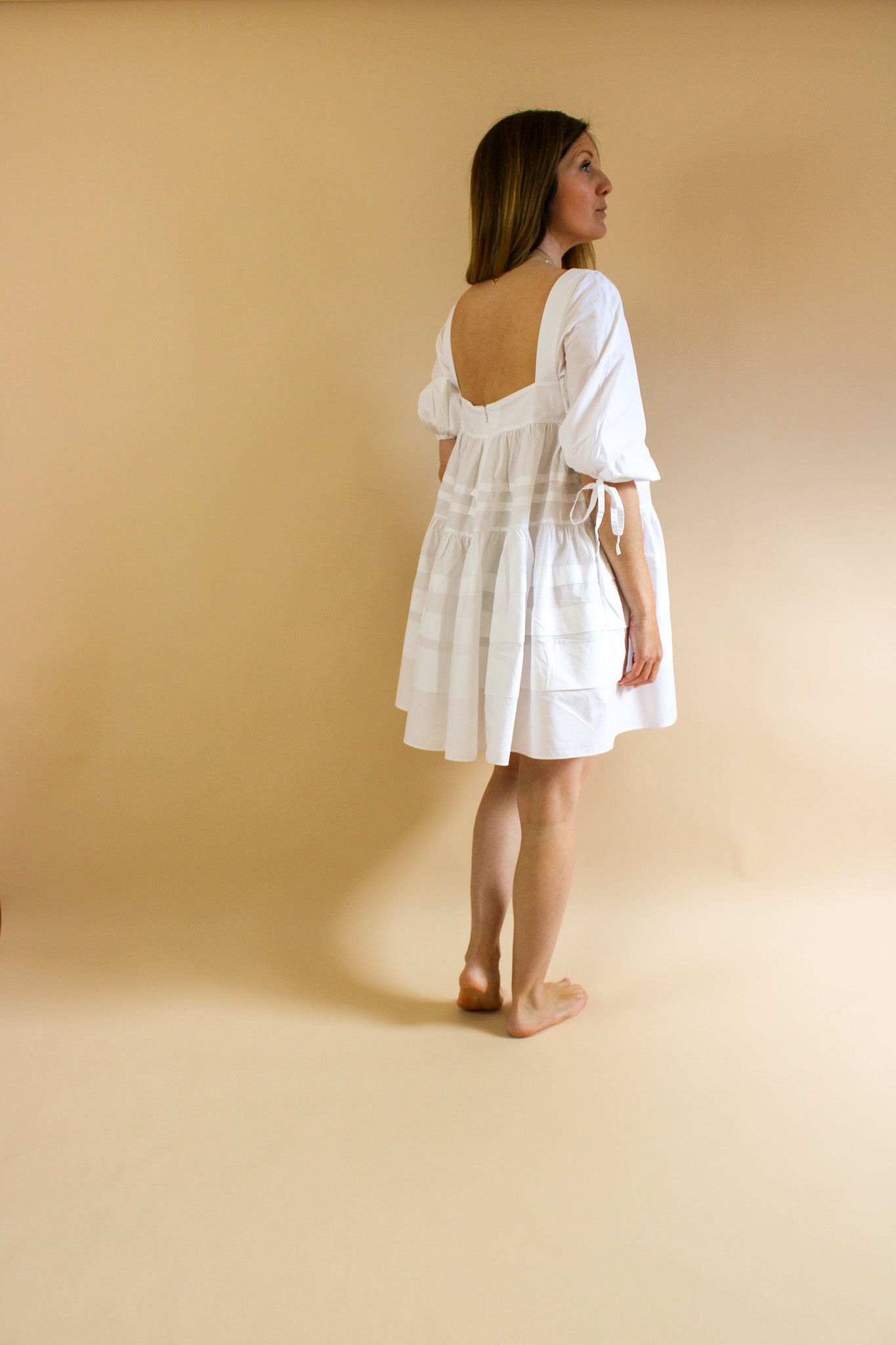 PAPER LONDON Martha Balloon Sleeve Dress Size 10