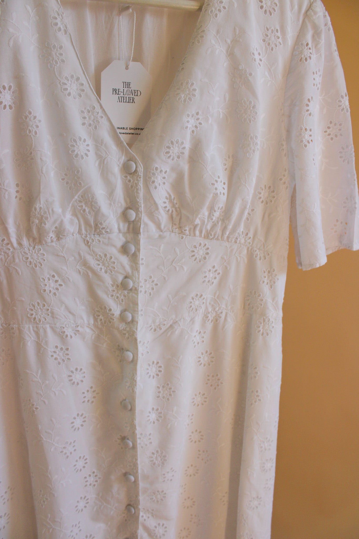 NOBODY'S CHILD Alexa Broderie Midi Dress Size 12