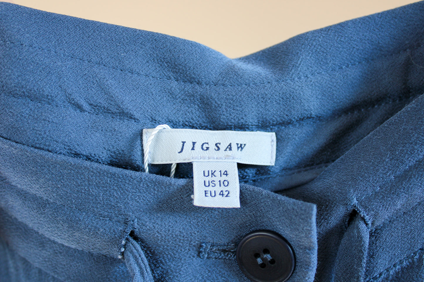 JIGSAW Silk Style Loose Trousers Size 14