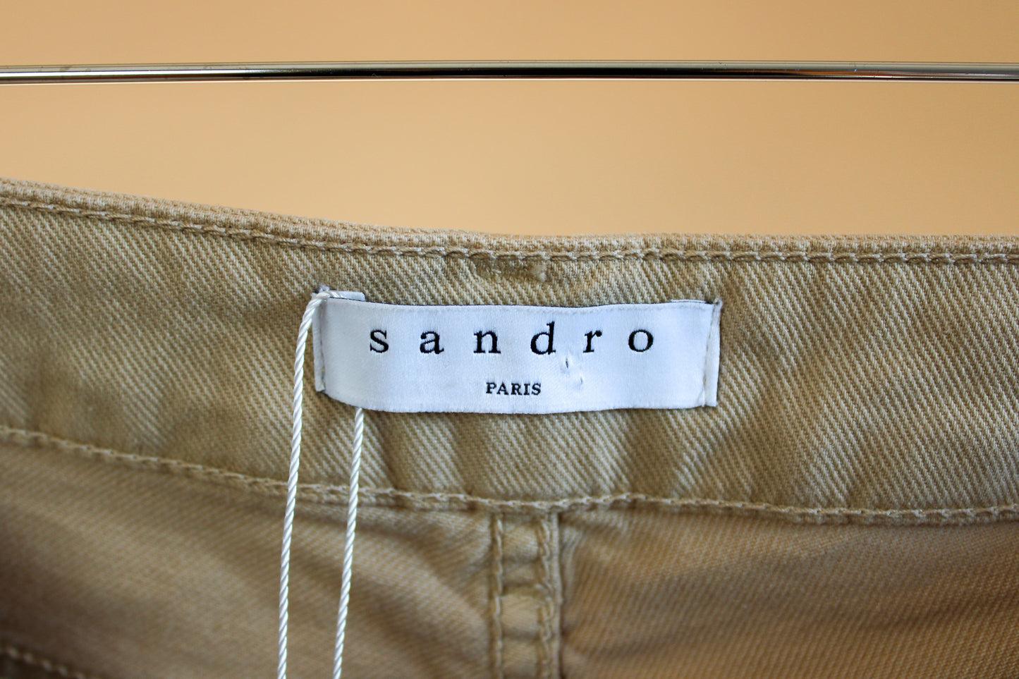 SANDRO Straight Leg Frayed Hem Jeans Size 12