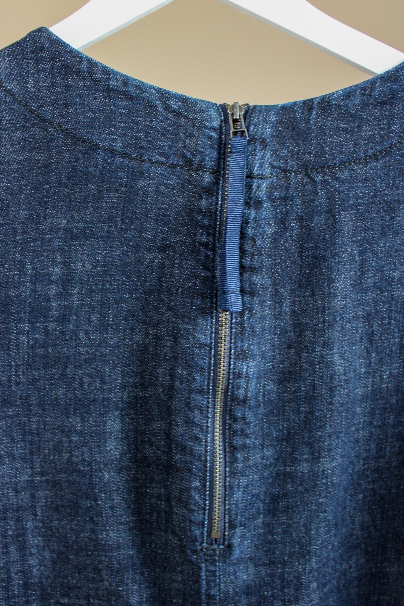 TOAST Short Sleeve A Line Denim Dress Size 12