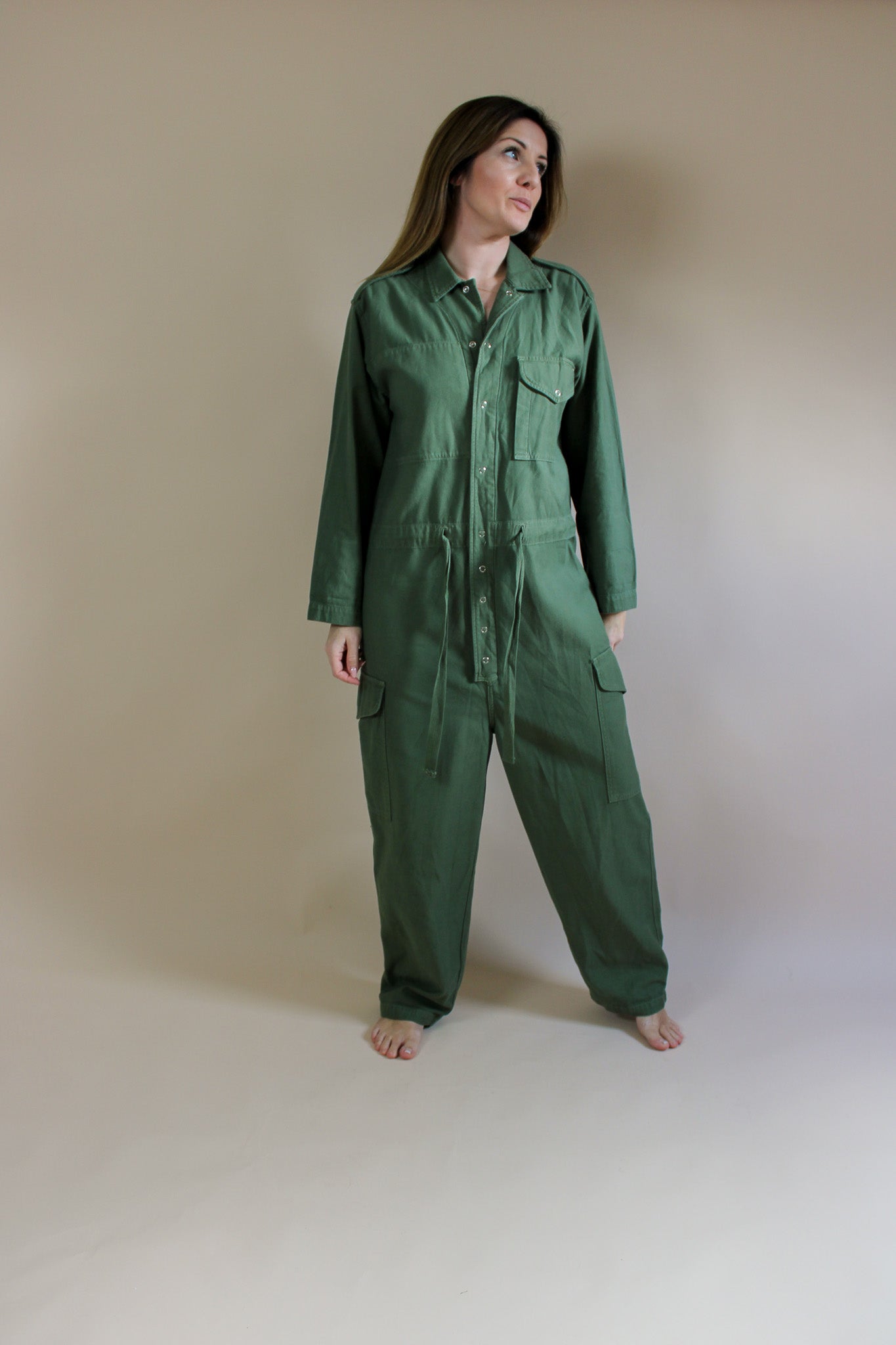 CITIZENS OF HUMANITY Surplus Cotton Tie Boilersuit Size M