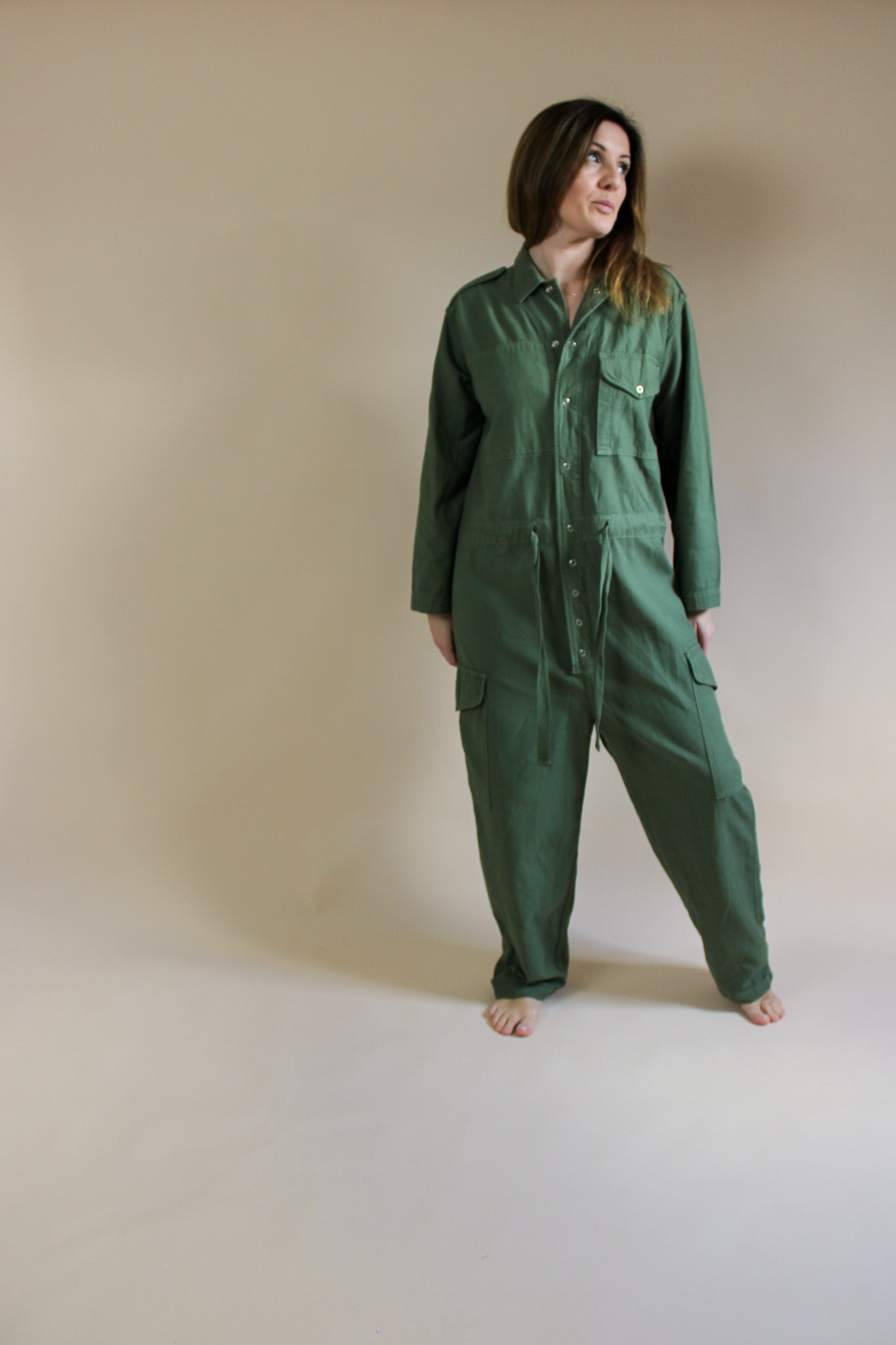 CITIZENS OF HUMANITY Surplus Cotton Tie Boilersuit Size M