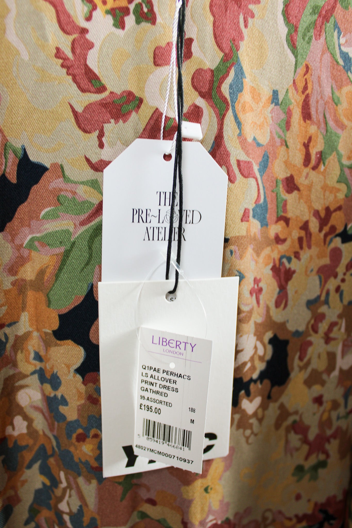 Y.M.C All Over Floral Print Gathered Midi Dress Size M