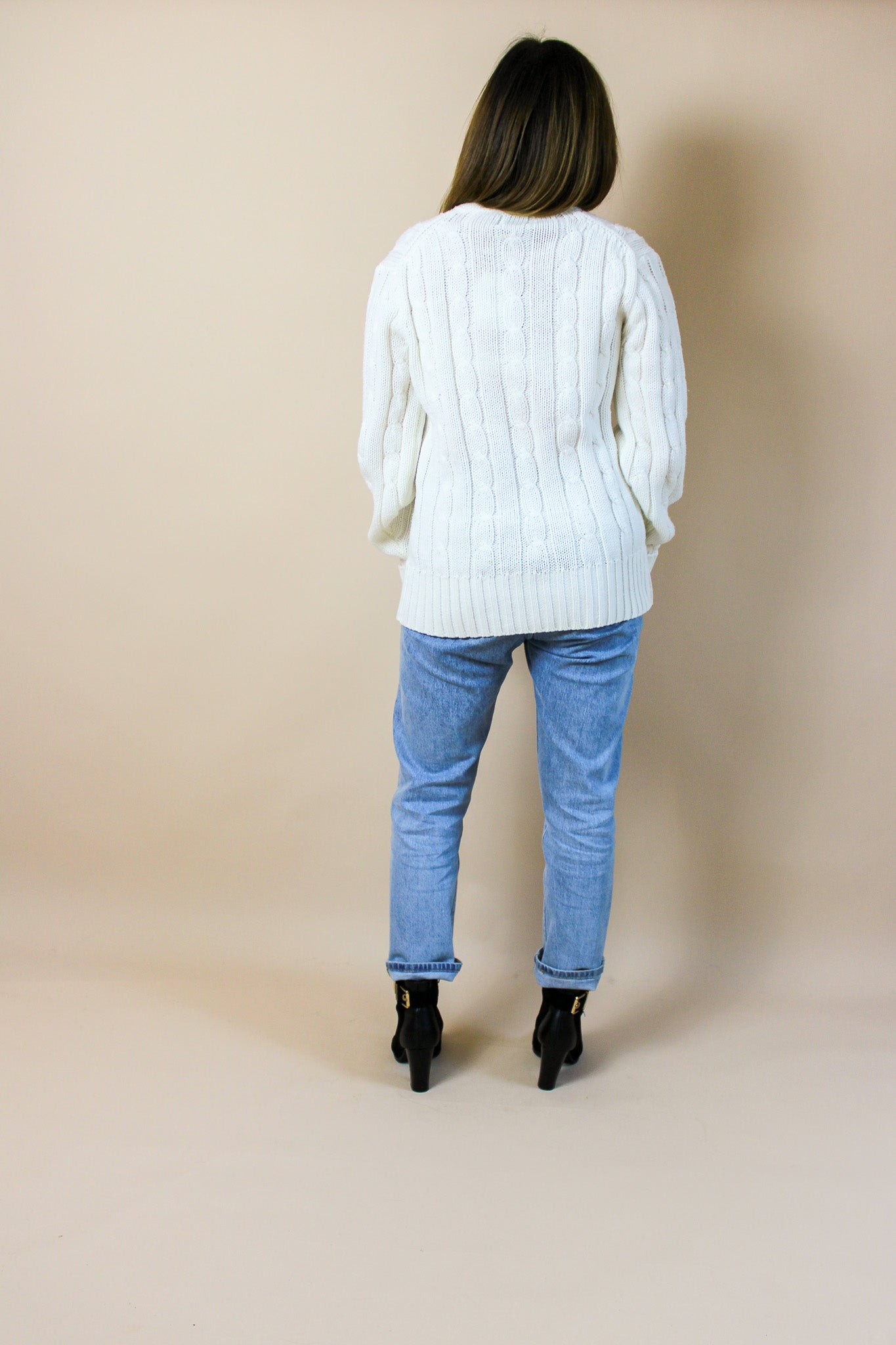 VINTAGE Sport Knit V Neck Jumper Size 10