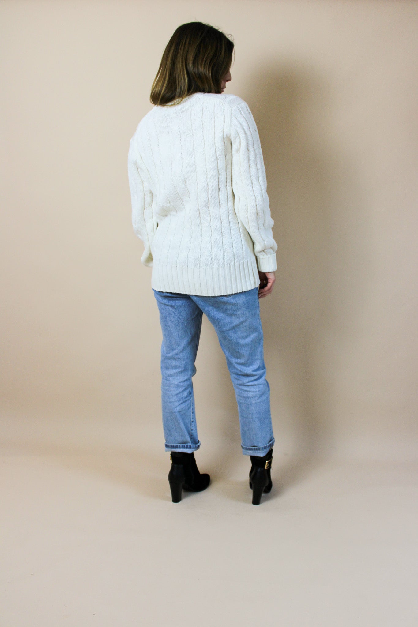 VINTAGE Sport Knit V Neck Jumper Size 10