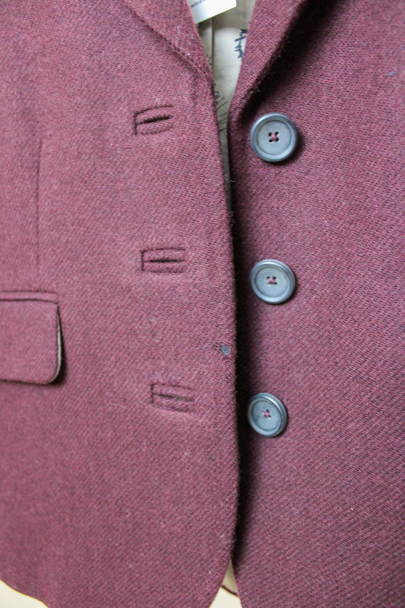 NW3 By HOBBS 100% Wool Fitted Button Blazer Size 8