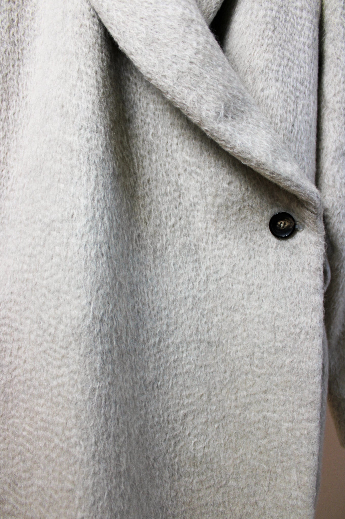 PAUL SMITH BLACK Wool Mix Wrap Coat Size 10
