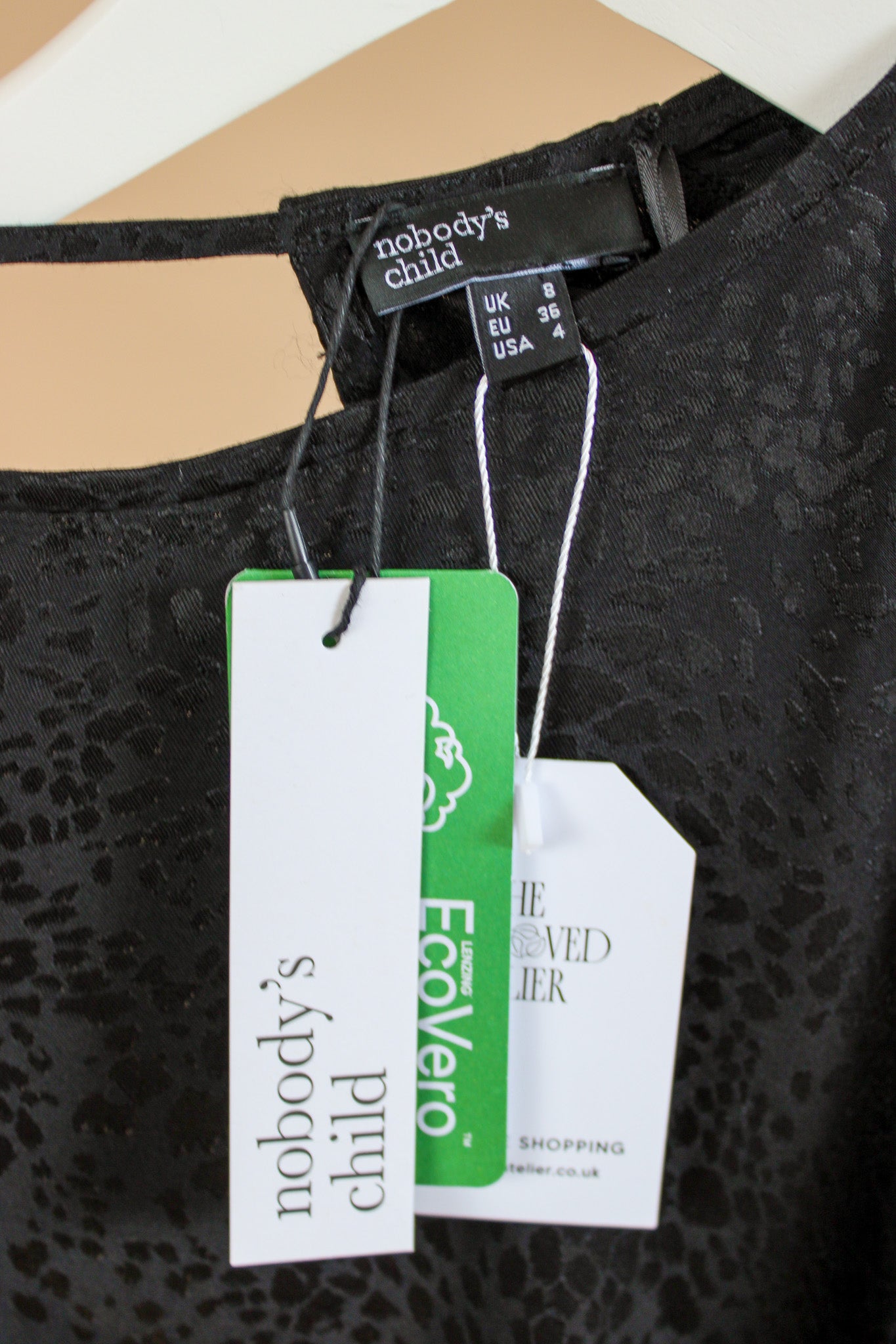 NOBODY'S CHILD Sydney Jacquard Bias Midaxi Dress Size 8