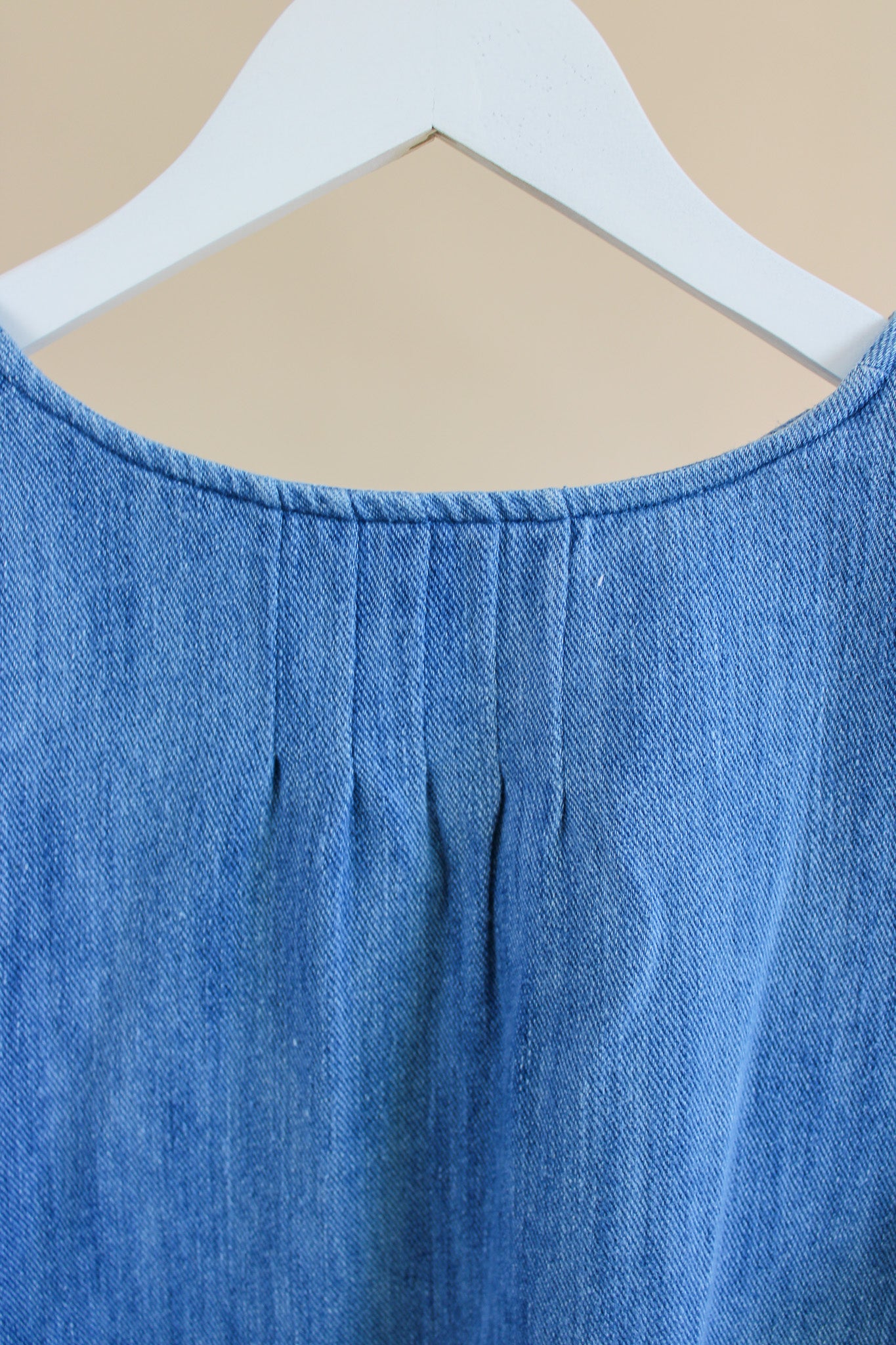 A.P.C Short Sleeve Tunic Denim Dress Size S