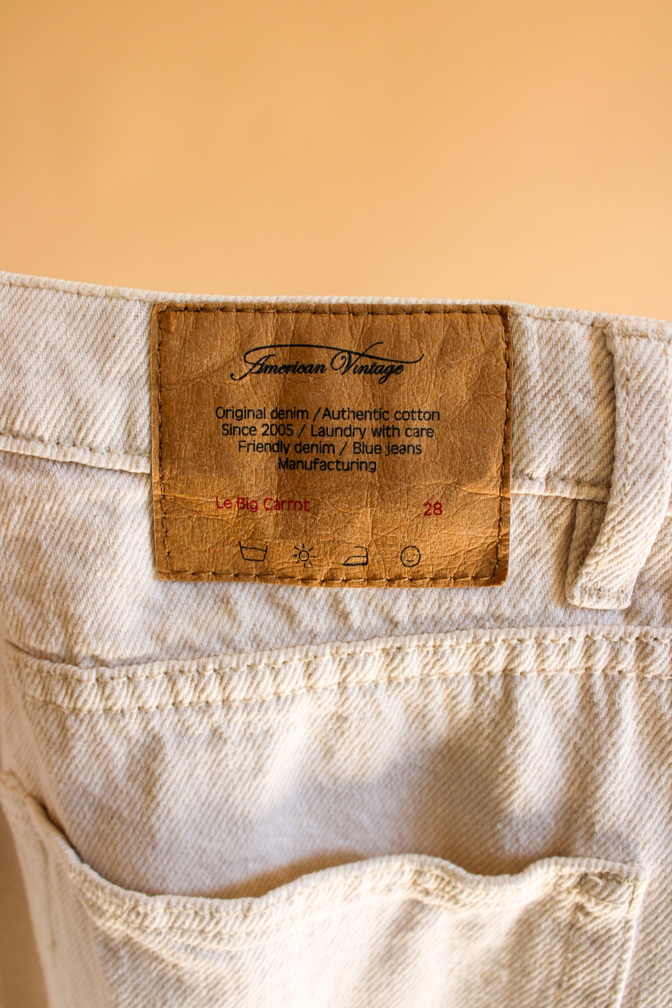 AMERICAN VINTAGE 'Le Big Carrot' Barrel Leg Jeans Size 28 (UK 10)