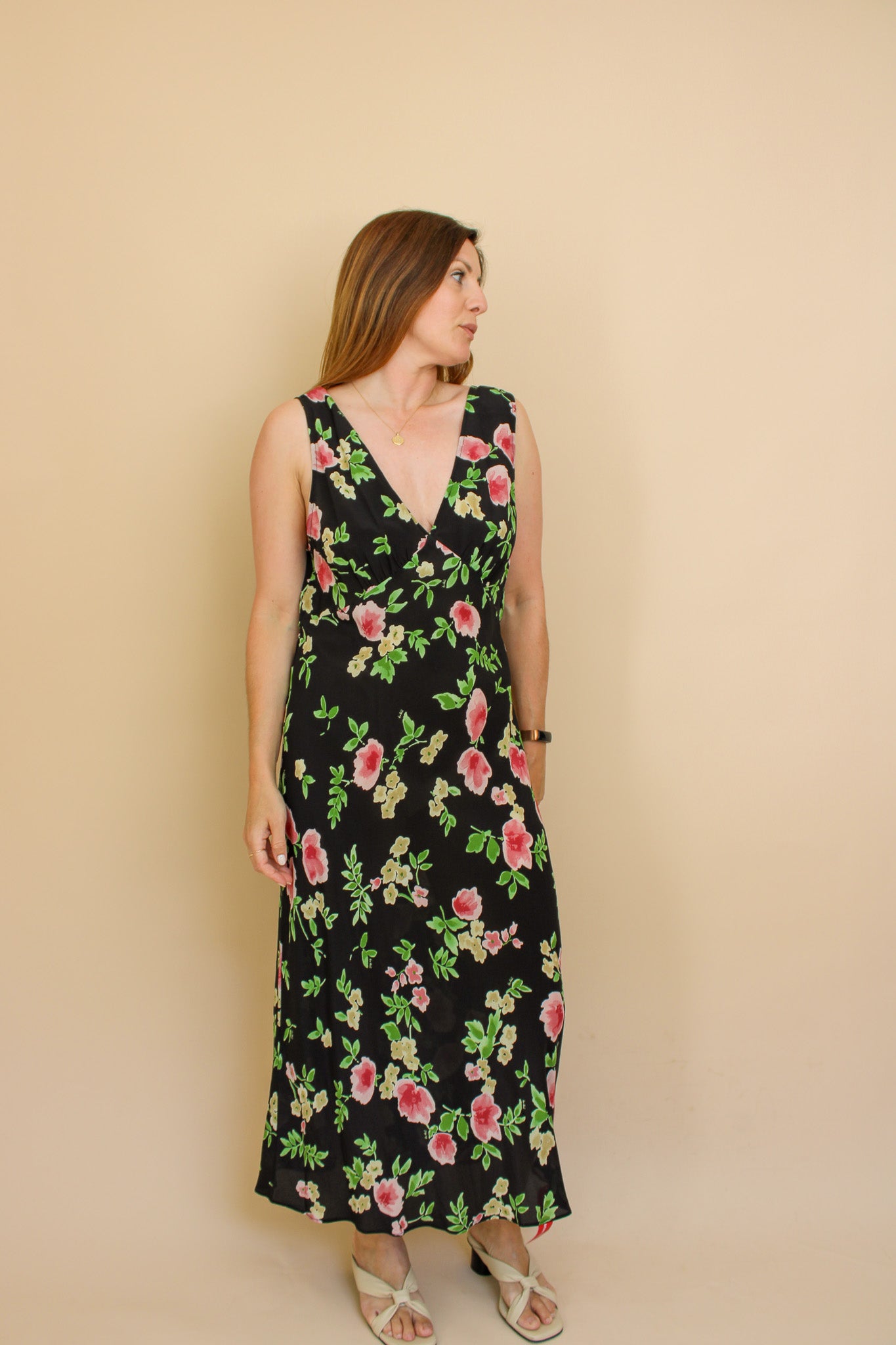 REALISATION PAR The Stephanie Paradiso Moon Flower slip Dress Size XXL