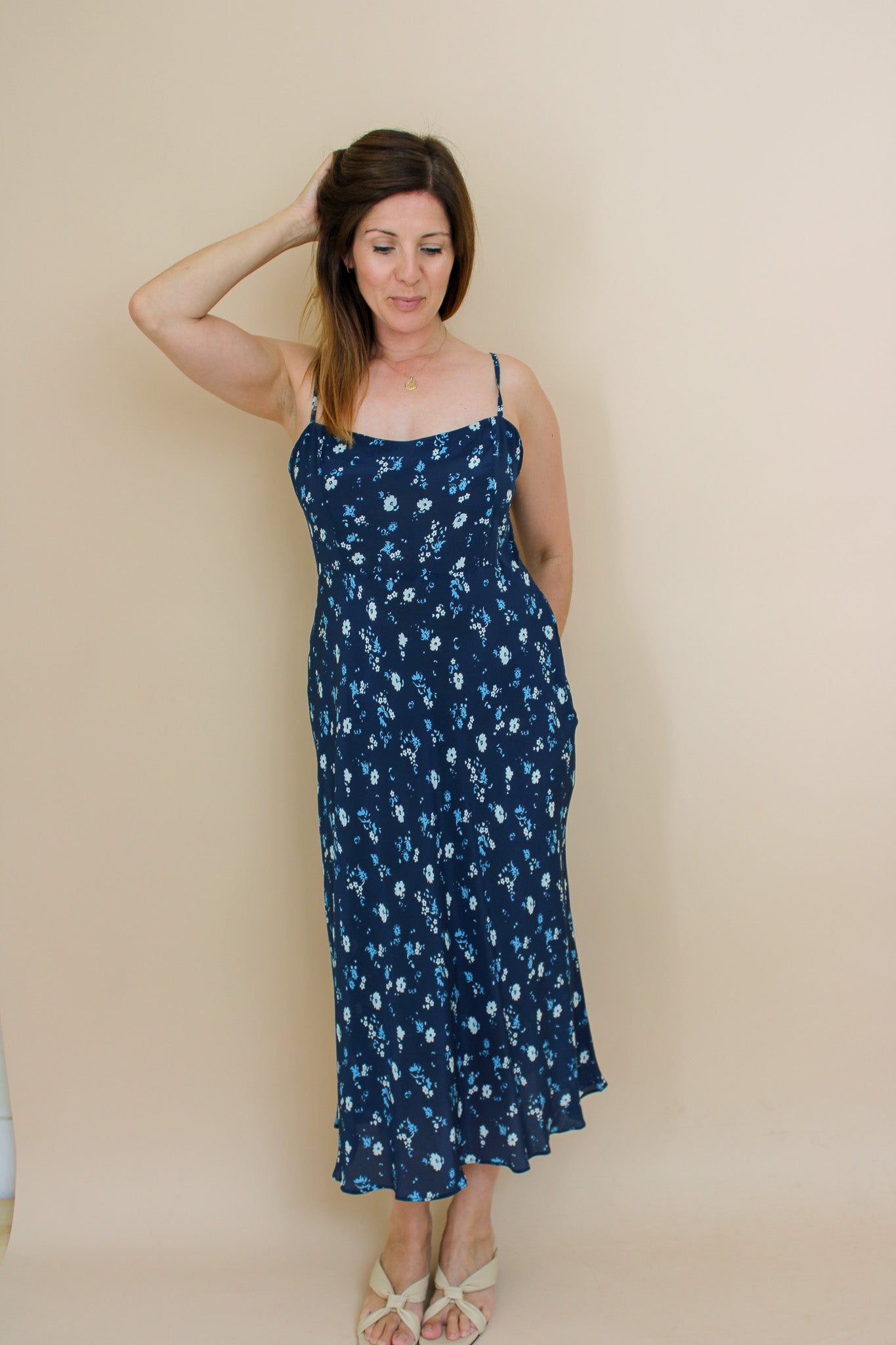 REALISATION PAR The Amelia Midnight floral slip dress Size XL/ 12