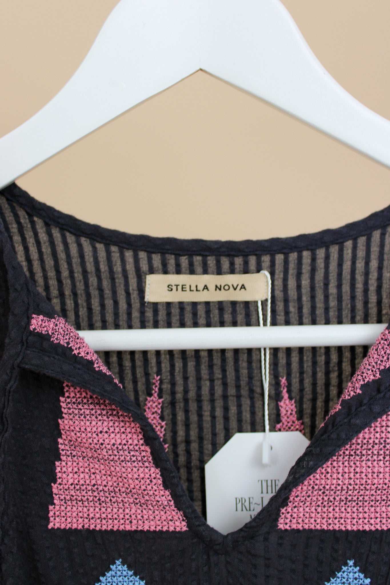 STELLA NOVA Embroidered Multi Shape Blouse Size 8-10