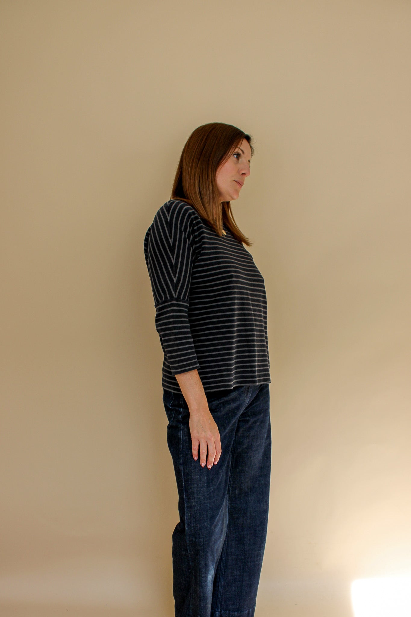 TOAST Stripe Breton Top Size S