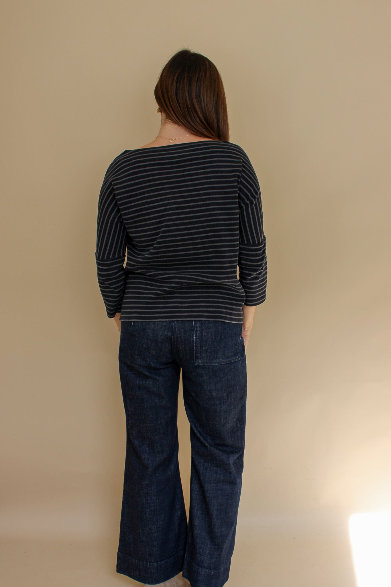 TOAST Stripe Breton Top Size S