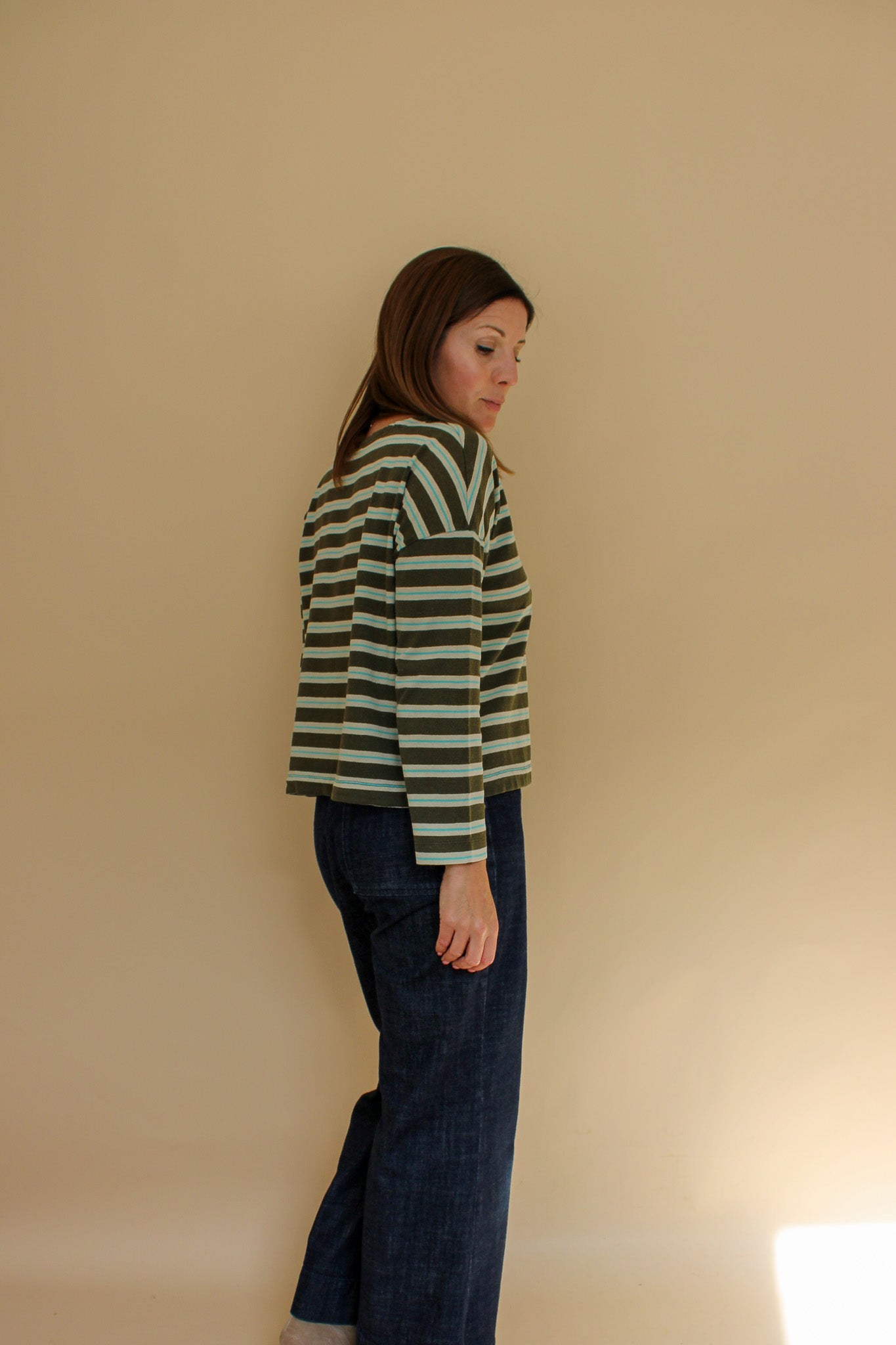 TOAST Stripe Breton Top Size S