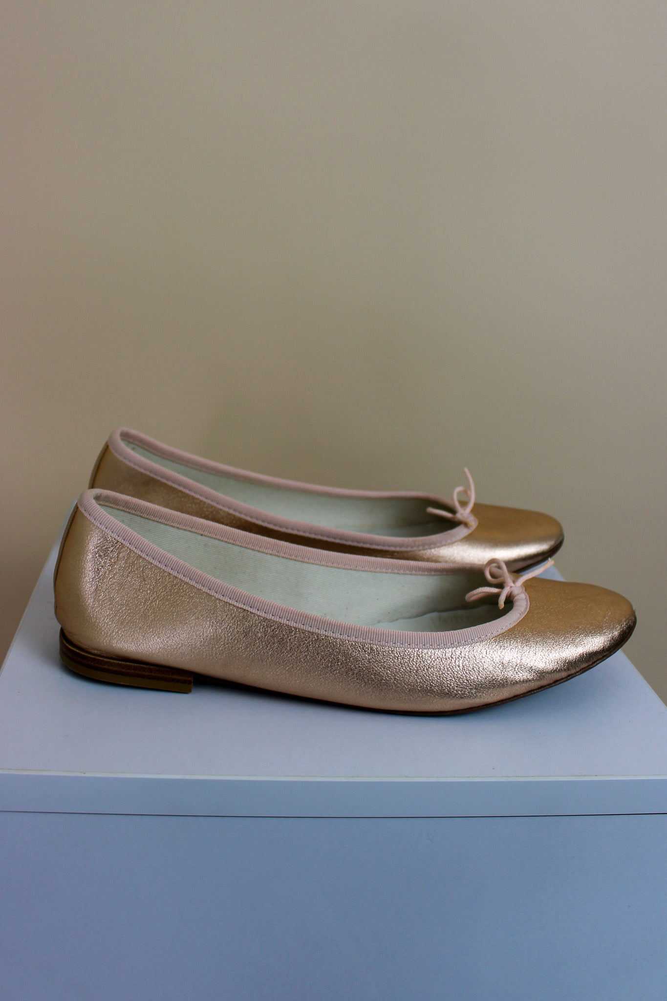 REPETTO Metallic Cendrillon Ballet Pumps Size 41 (UK 8)