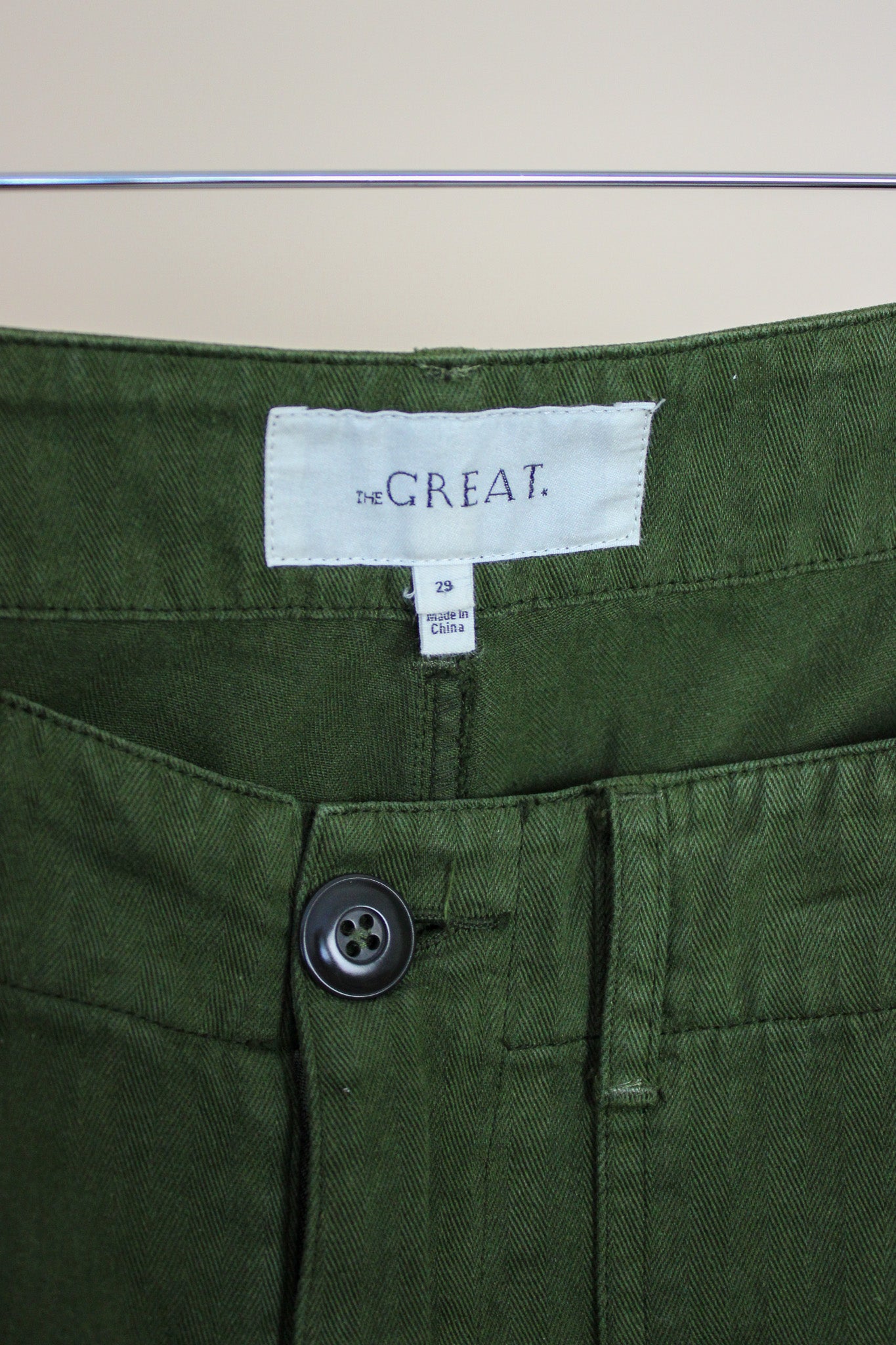 THE GREAT The Vintage Army Pant Trousers Size 29"