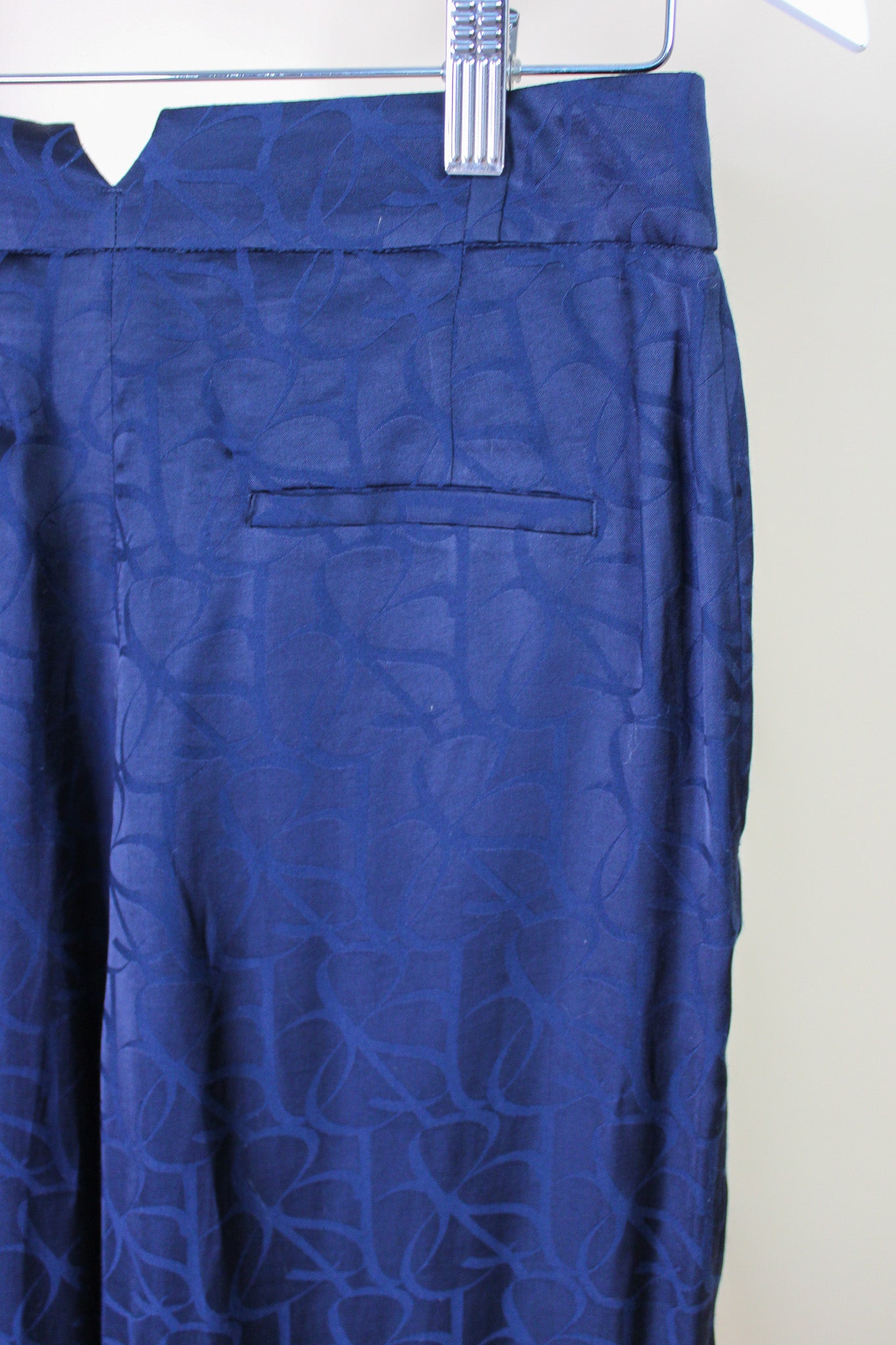 BA&SH Moloy Satin Print Loose fit Trousers Size 8