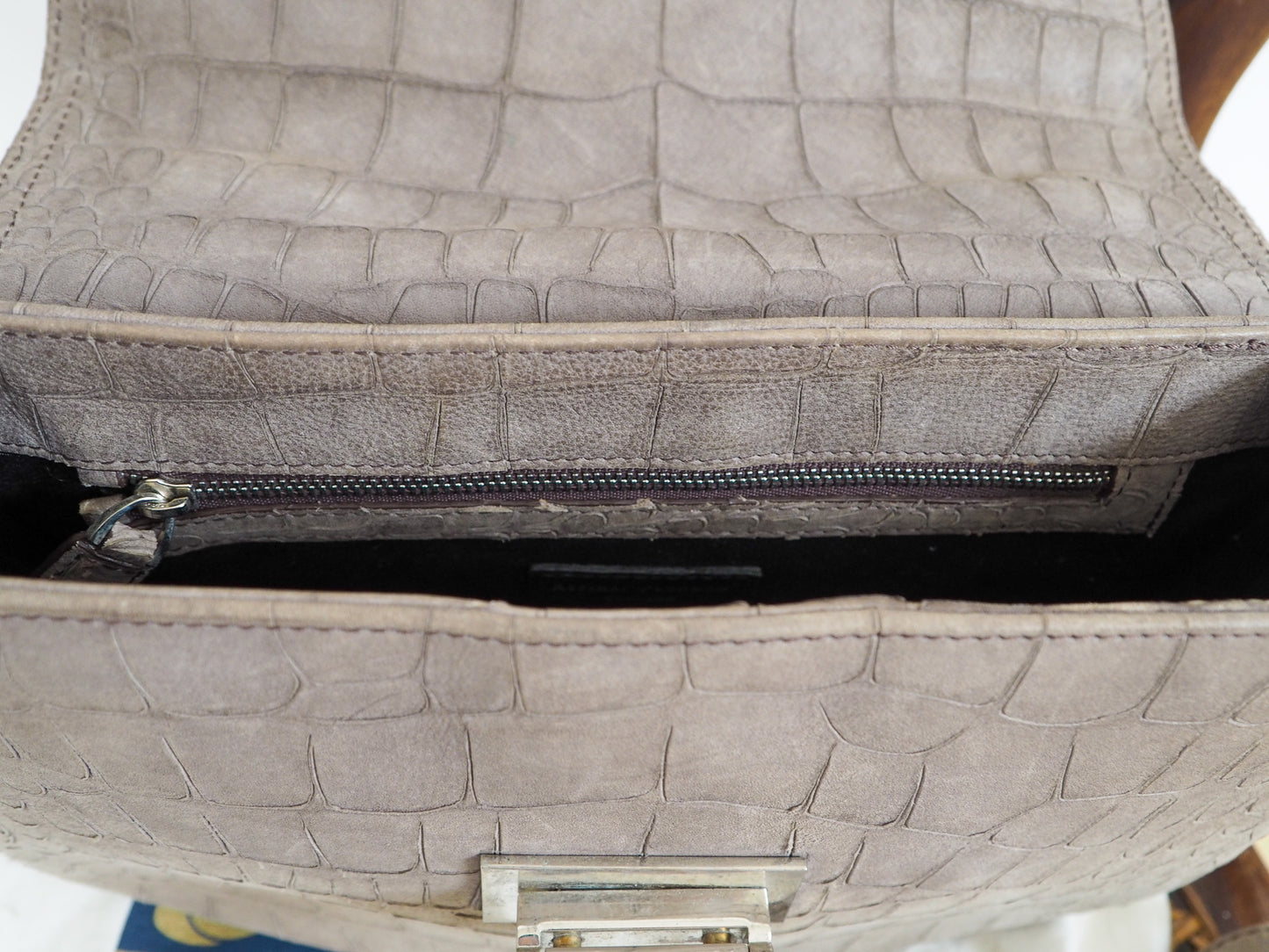 ASPINAL OF LONDON Portobello Mock Croc Crossbody Bag O/S