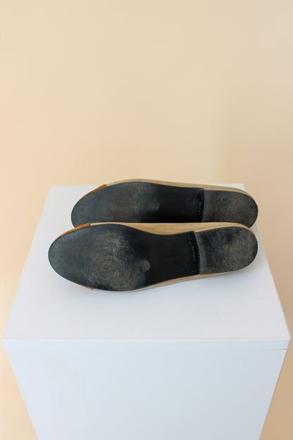 FRENCH SOLE Contrast Toe Ballet Flats Size 4