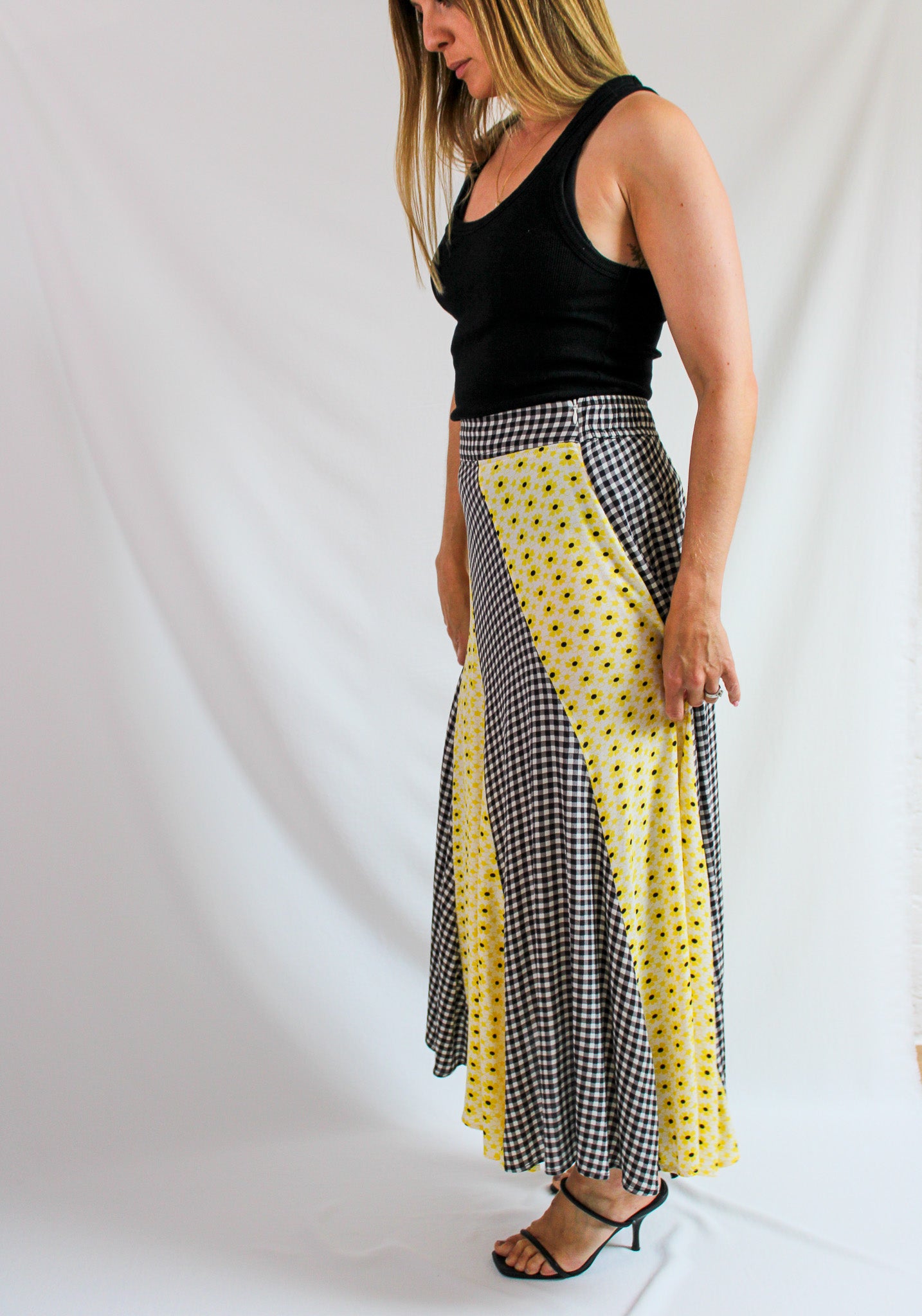 polka dot maxi skirt uk