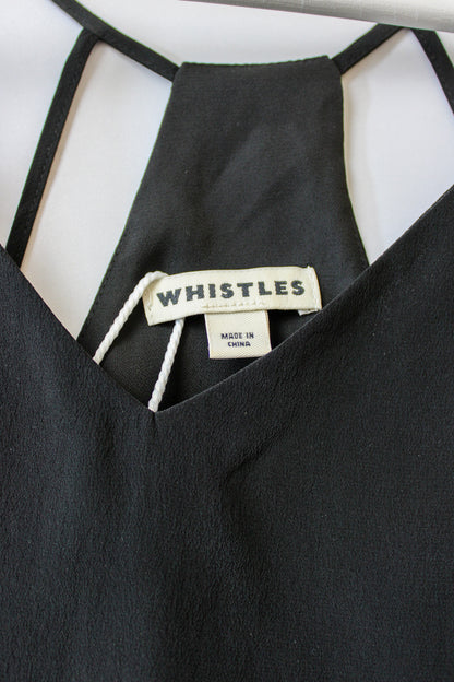 WHISTLES Silk strappy camisole top Size 10