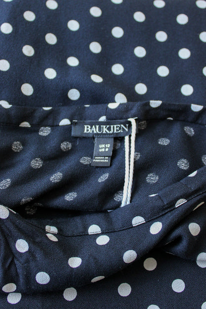 BAUKJEN Polkadot Tie Wrap Skirt Size 12