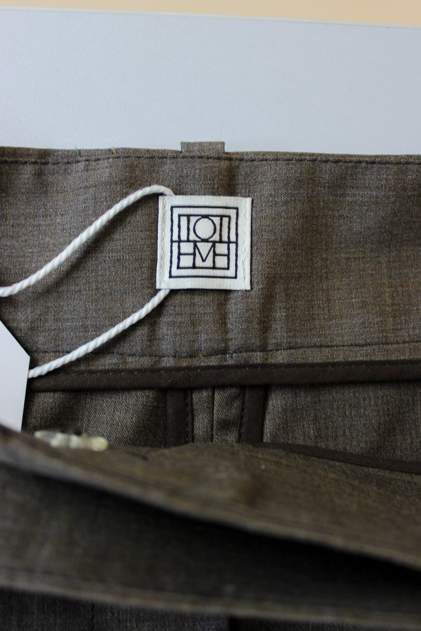 TOTEME Deep Pleat Wool Trousers Size 14