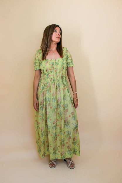 DAMSON MADDER Raphaela Ruffle midi Dress Size 14-16