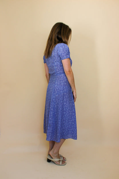 REALISATION PAR The Teale Ditsy Floral wrap Midi Dress Size M