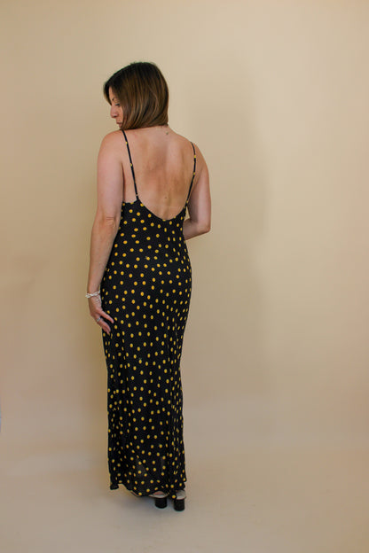 REALISATION PAR The Iggy Polkadot Slip Midi dress Size L