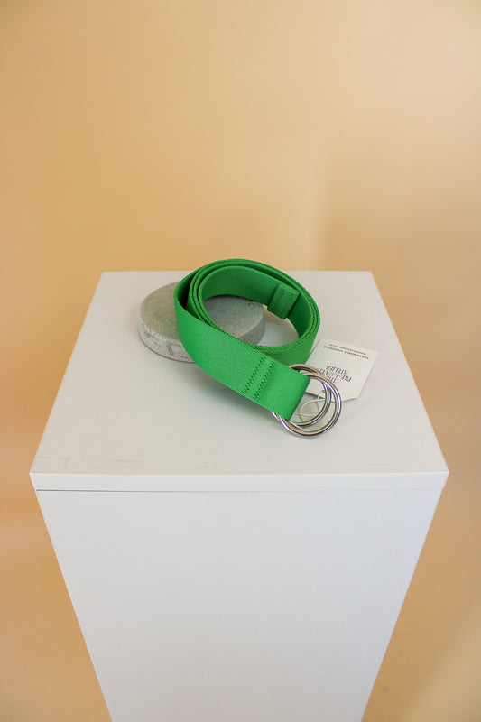 GANNI D ring Canvas belt O/S
