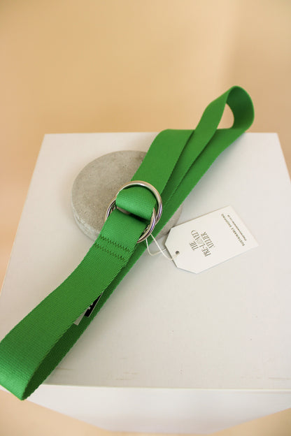 GANNI D ring Canvas belt O/S