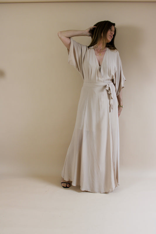 REFORMATION Winslow Wrap Maxi Dress Size S