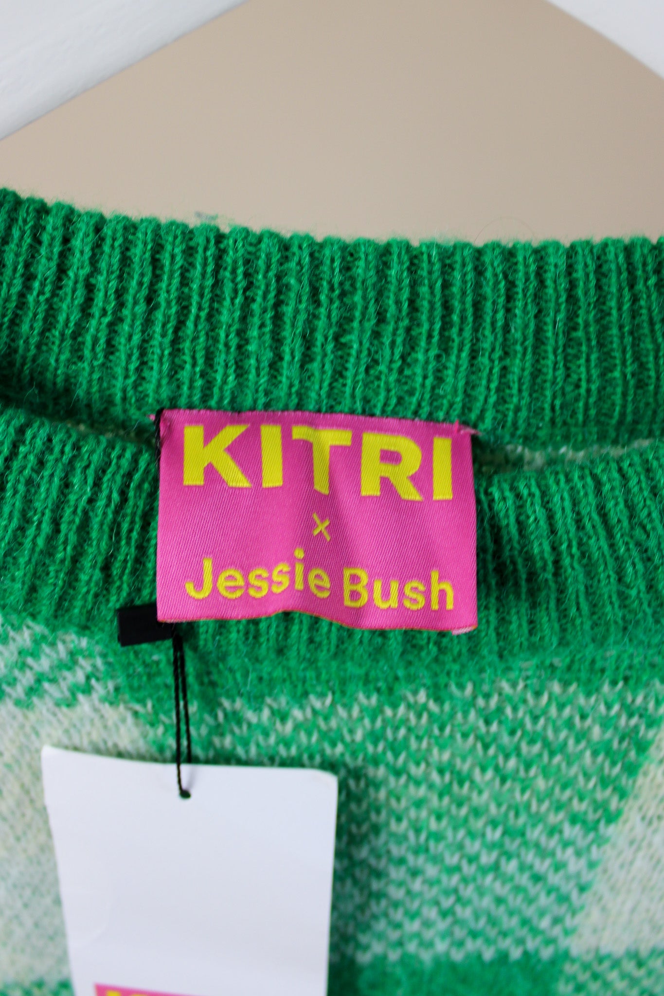 KITRI X JESSIE BUSH Lisa Checked Jumper Size L