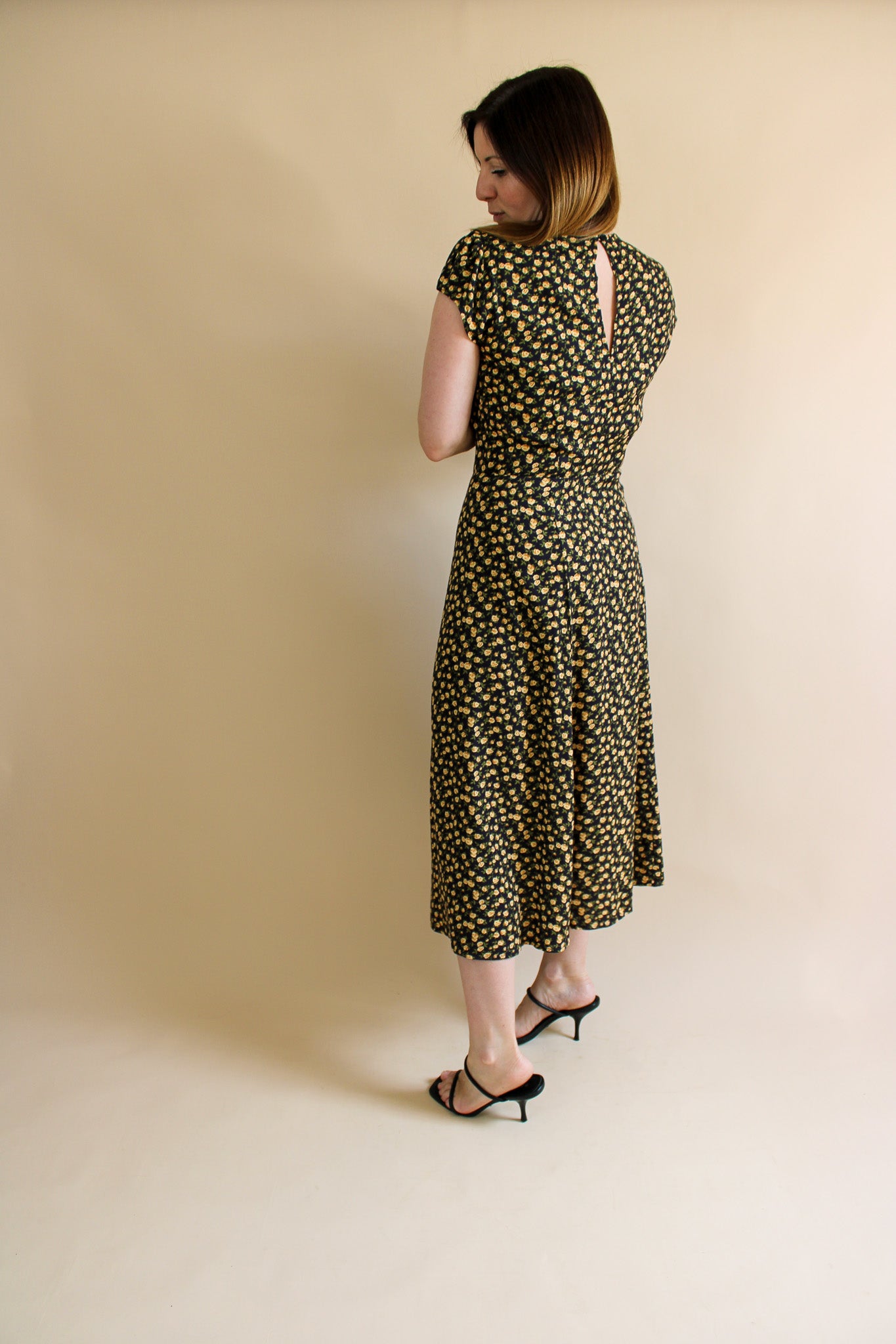 REFORMATION Bernadette Button Floral Dress Size 10