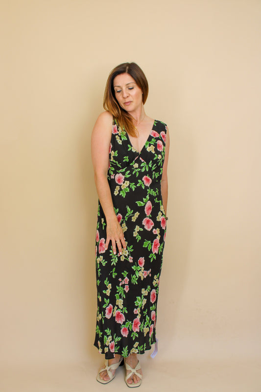 REALISATION PAR The Stephanie Paradiso Moon Flower slip Dress Size XXL