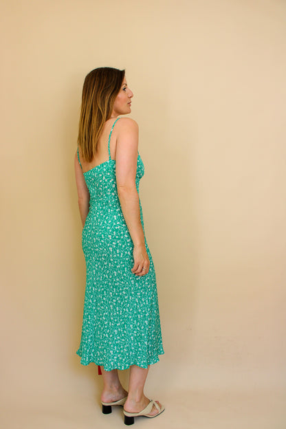 REALISATION PAR The Amelia Poison Ivy floral slip dress Size M