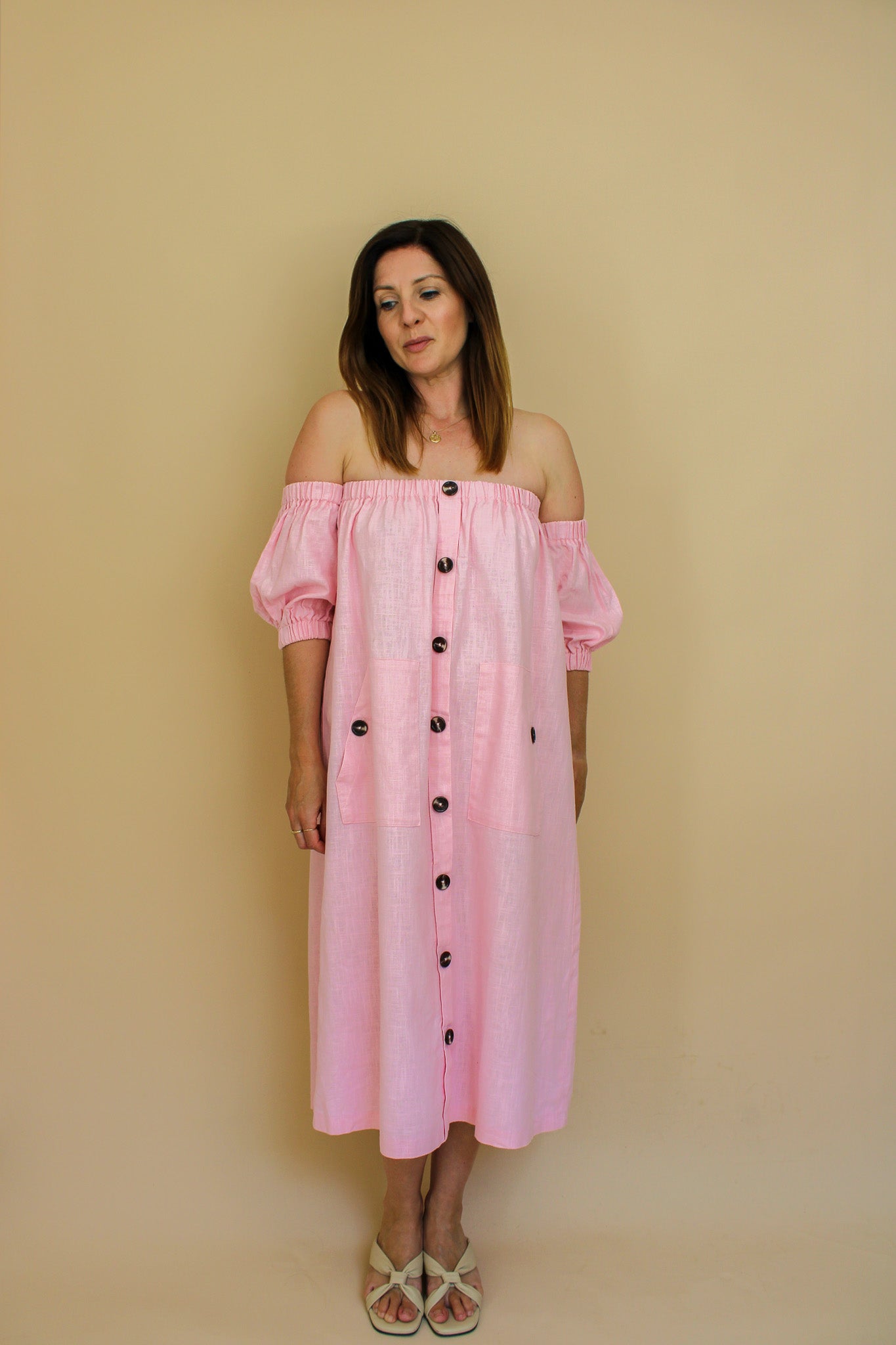JOHANNA SANDS Amalfi Linen dress Size 8-10