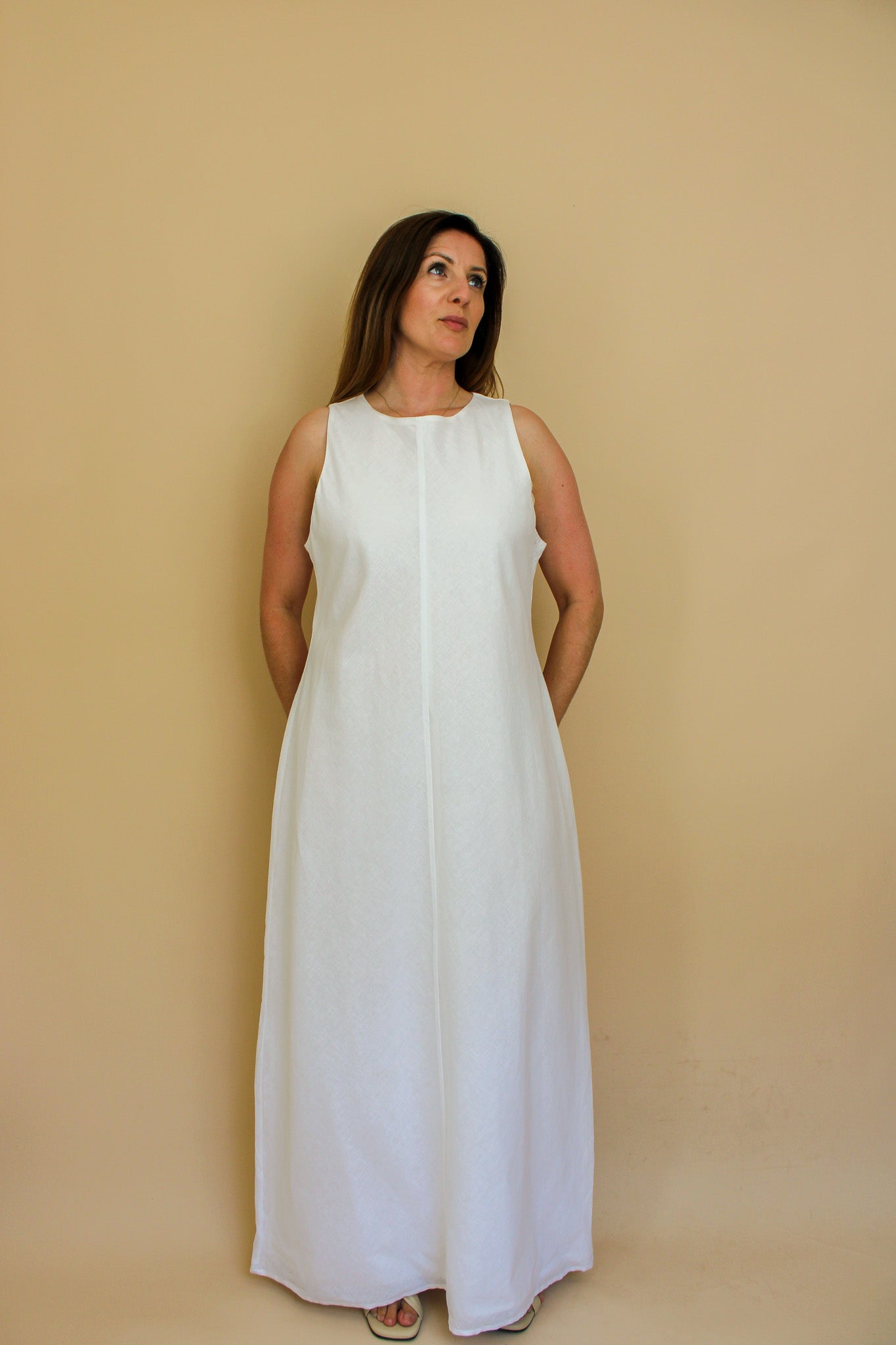 DISSH Harris Linen Maxi Dress Size 14- 16