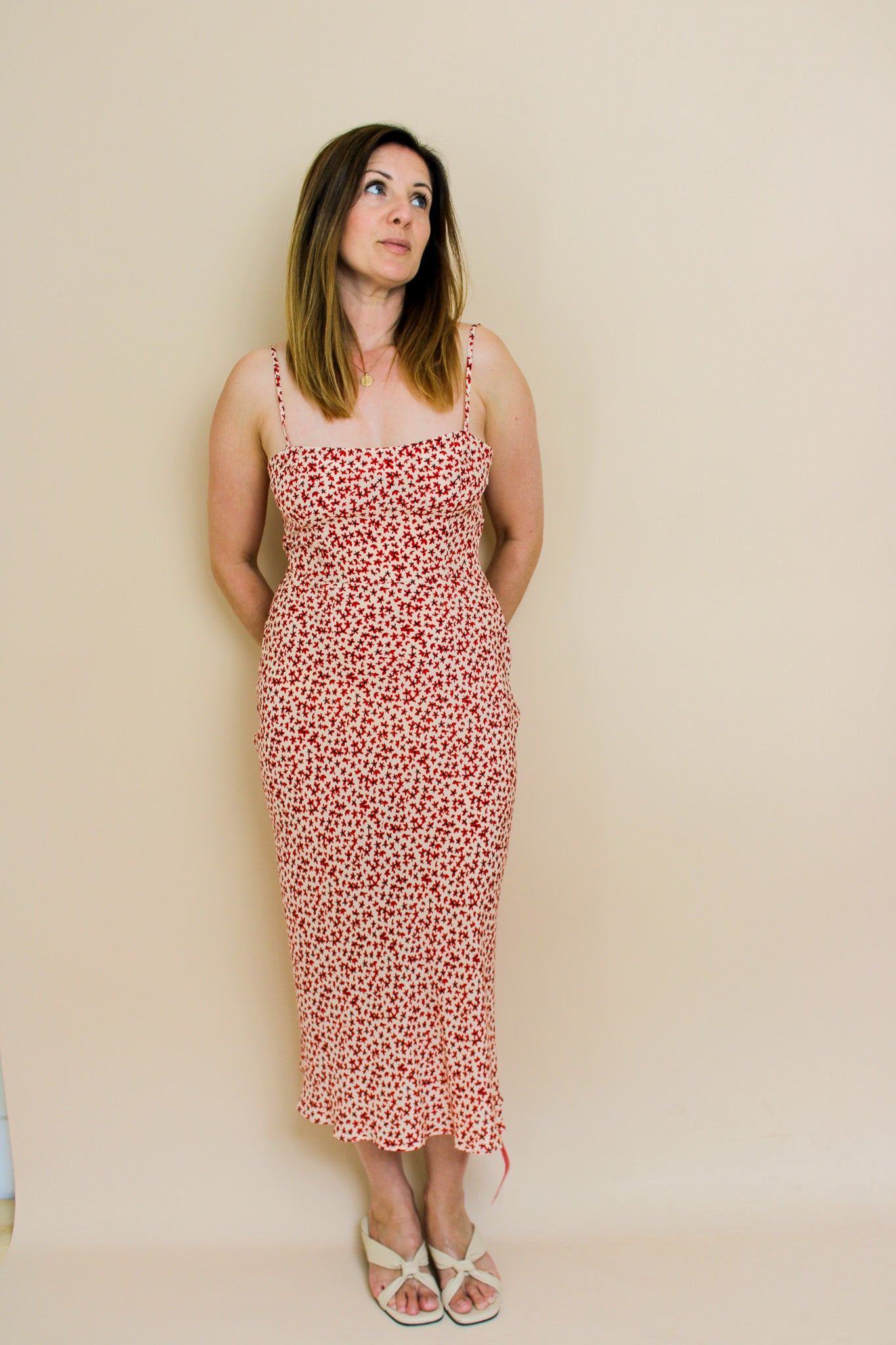 REALISATION PAR The Amelia Nudite Floral Slip Dress Size M / 10