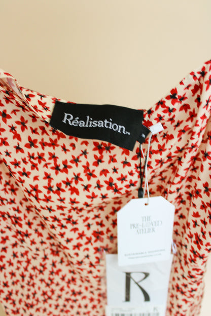 REALISATION PAR The Amelia Nudite Floral Slip Dress Size M / 10