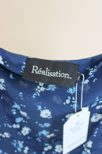 REALISATION PAR The Amelia Midnight floral slip dress Size XL/ 12