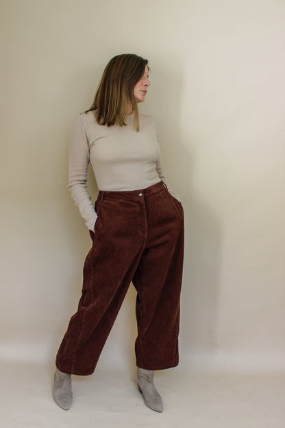 POETRY Corduroy Wide Leg Trousers Size 16