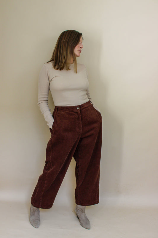 POETRY Corduroy Wide Leg Trousers Size 16