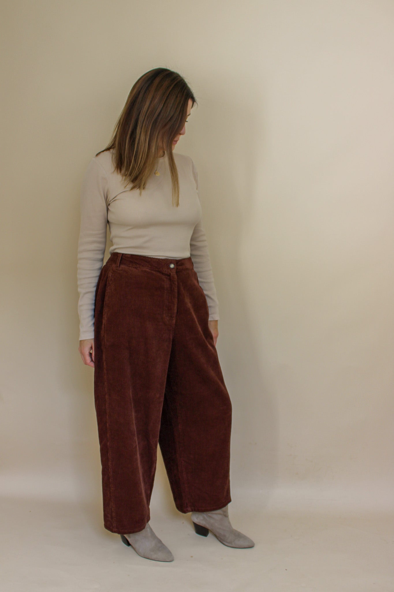 POETRY Corduroy Wide Leg Trousers Size 16